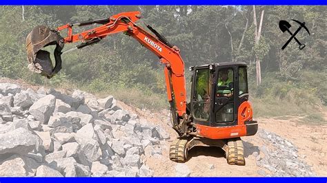 skid steer imgur rap|Mini Excavator & Skid Steer: Rip Rap on a Hillside .